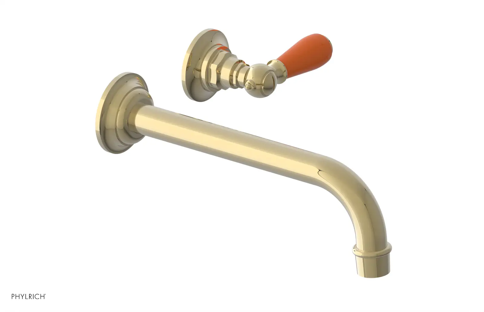 Phylrich Jamestown 10" Spout Single Handle Wall Lavatory Set by Phylrich