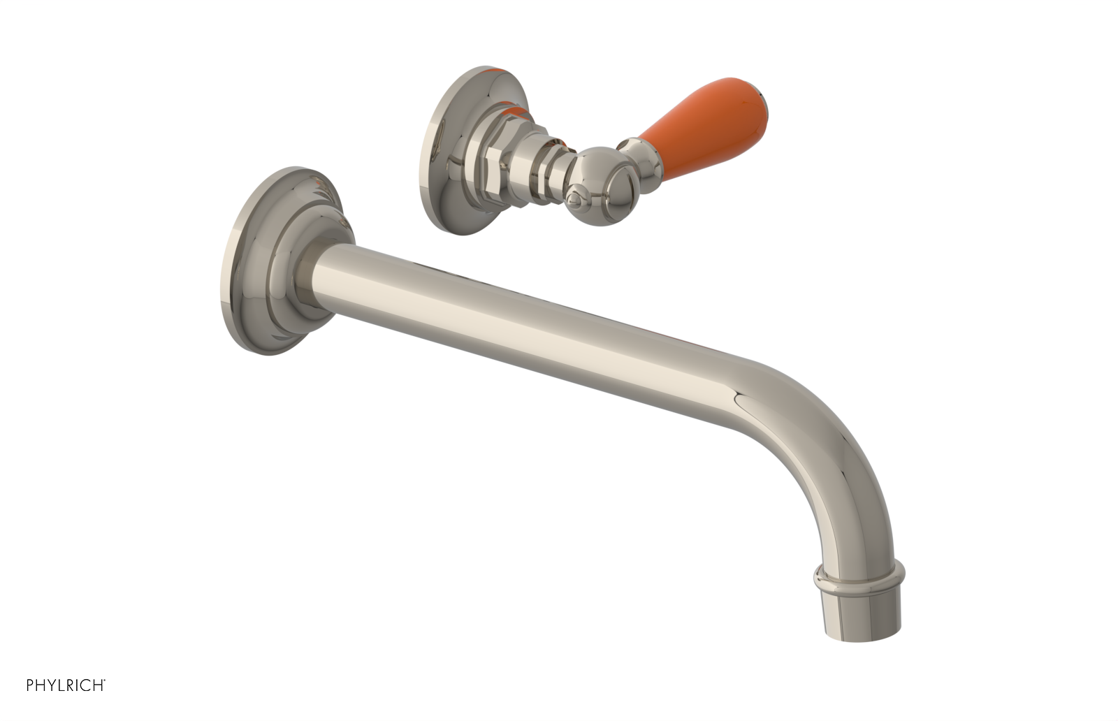 Phylrich Jamestown 10" Spout Single Handle Wall Lavatory Set by Phylrich