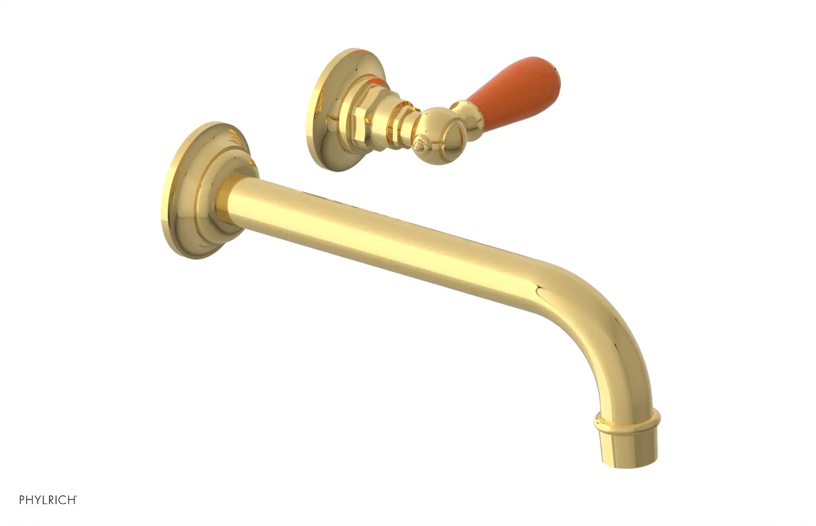 Phylrich Jamestown 10" Spout Single Handle Wall Lavatory Set by Phylrich