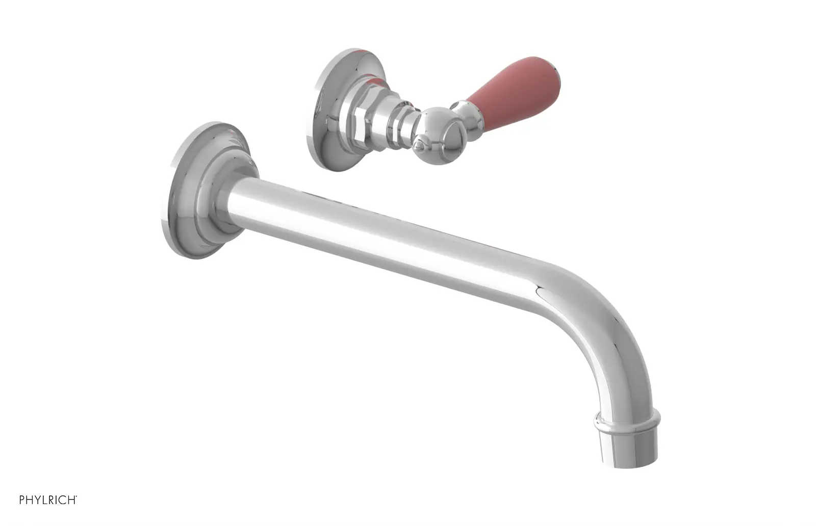 Phylrich Jamestown 10" Spout Single Handle Wall Lavatory Set by Phylrich