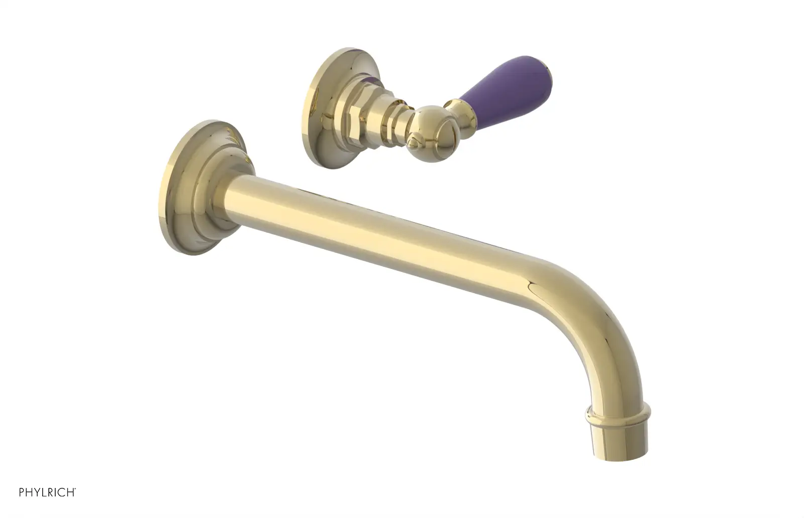 Phylrich Jamestown 10" Spout Single Handle Wall Lavatory Set by Phylrich