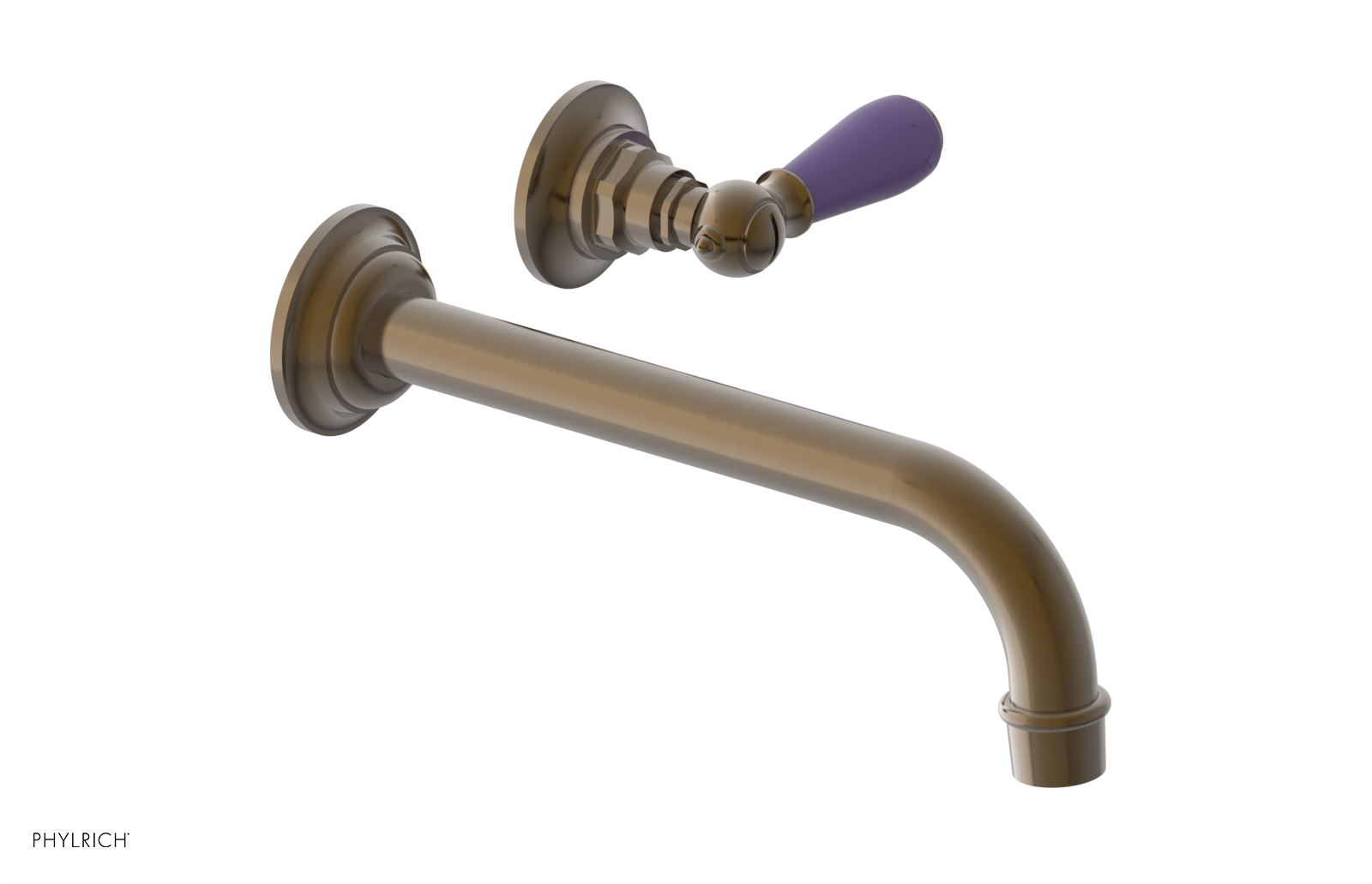 Phylrich Jamestown 10" Spout Single Handle Wall Lavatory Set by Phylrich
