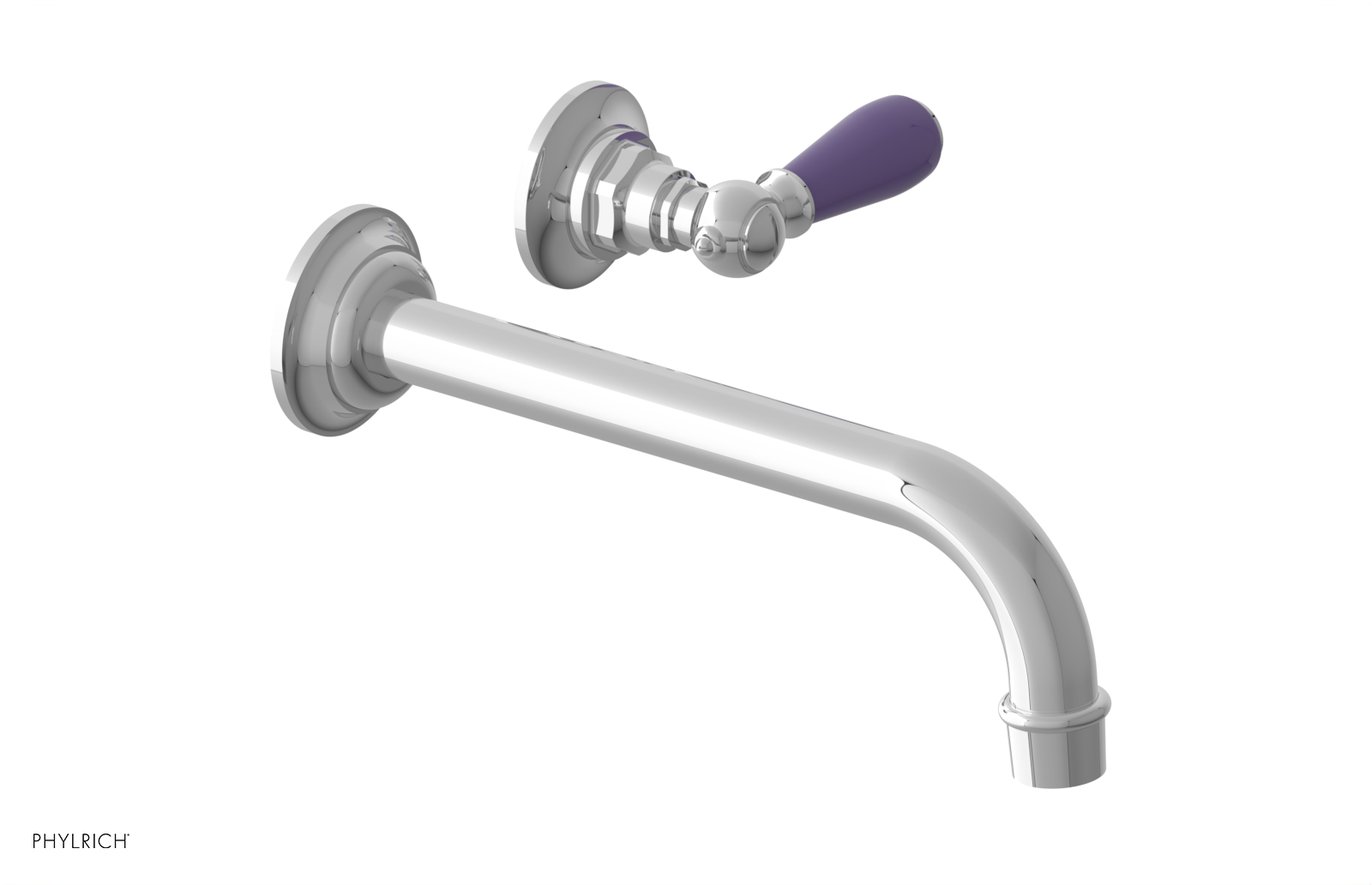Phylrich Jamestown 10" Spout Single Handle Wall Lavatory Set by Phylrich