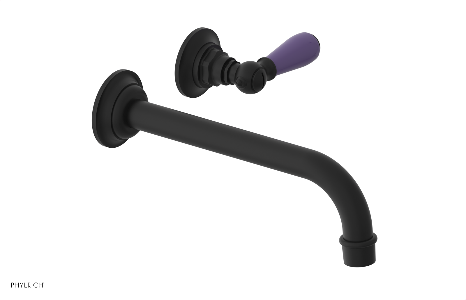 Phylrich Jamestown 10" Spout Single Handle Wall Lavatory Set by Phylrich