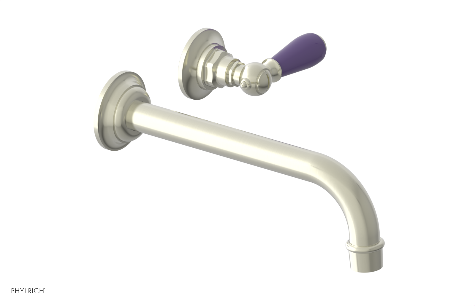 Phylrich Jamestown 10" Spout Single Handle Wall Lavatory Set by Phylrich
