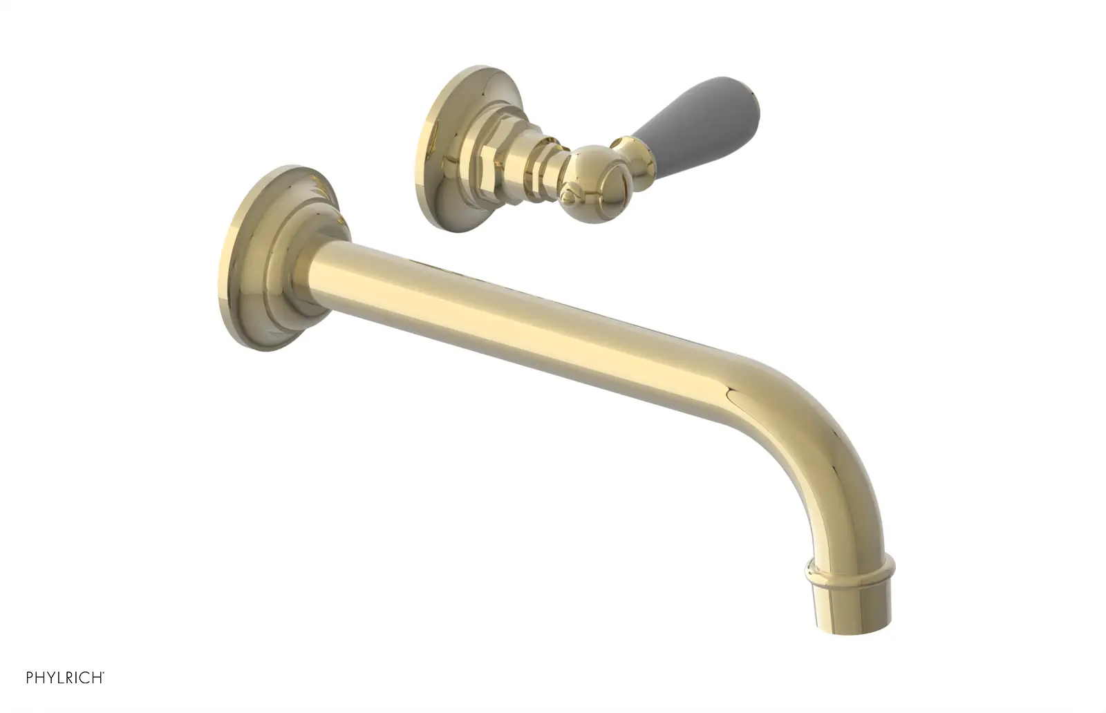 Phylrich Jamestown 10" Spout Single Handle Wall Lavatory Set by Phylrich