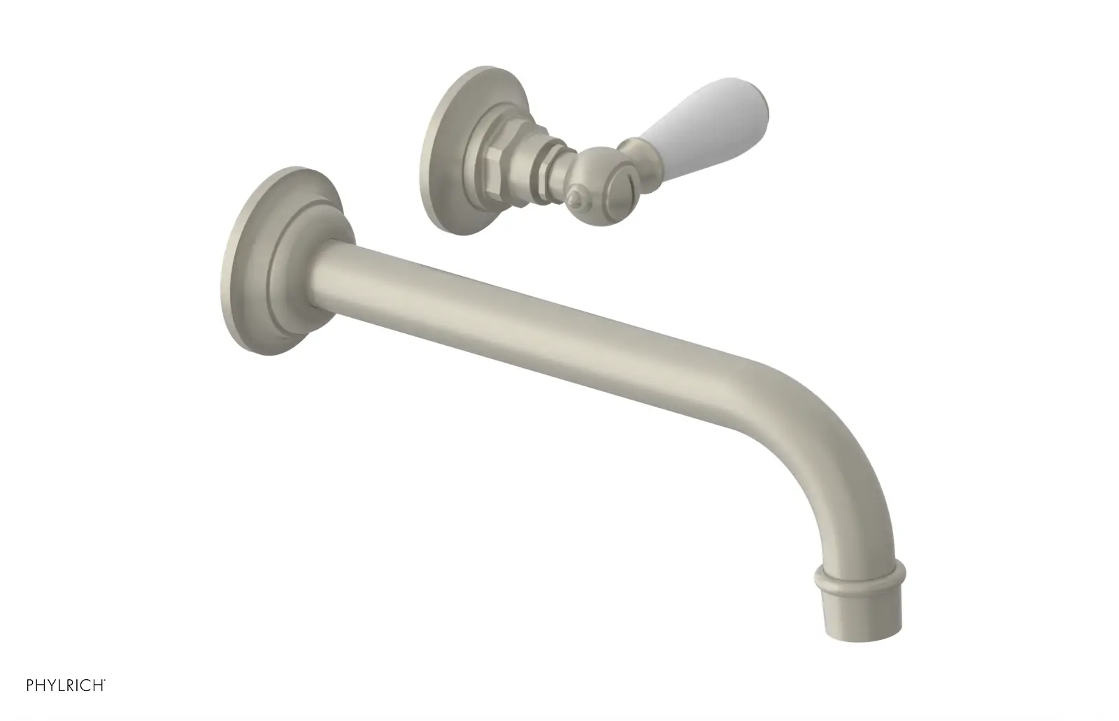 Phylrich Jamestown 10" Spout Single Handle Wall Lavatory Set by Phylrich