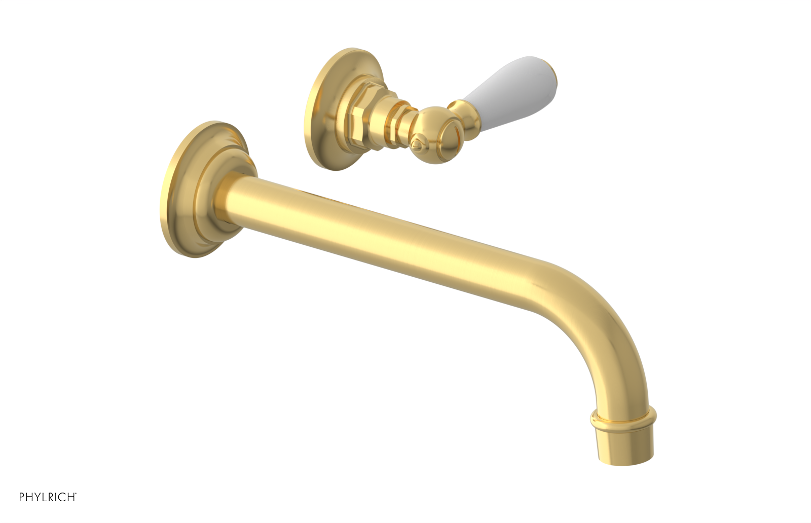 Phylrich Jamestown 10" Spout Single Handle Wall Lavatory Set by Phylrich