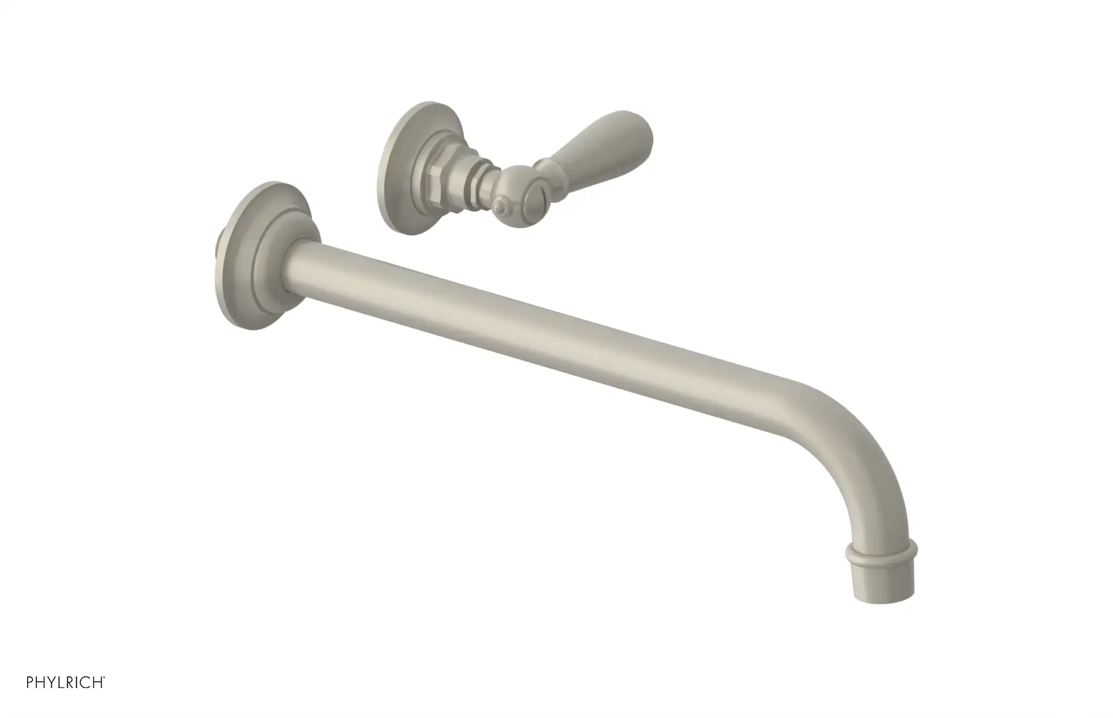Phylrich Jamestown 12" Spout Single Handle Wall Lavatory Set by Phylrich