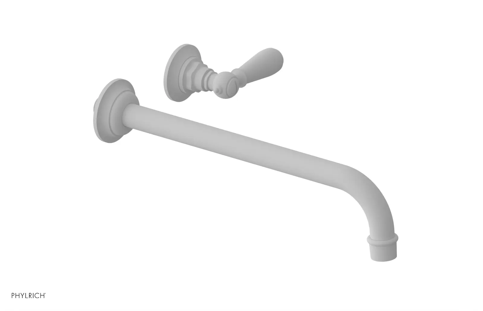 Phylrich Jamestown 12" Spout Single Handle Wall Lavatory Set by Phylrich