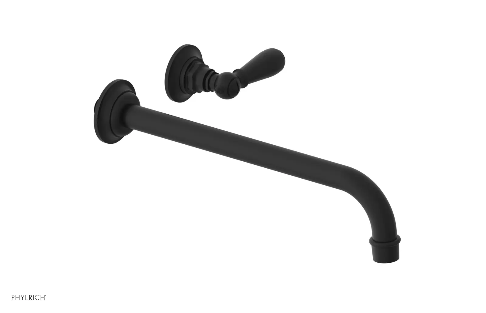 Phylrich Jamestown 12" Spout Single Handle Wall Lavatory Set by Phylrich