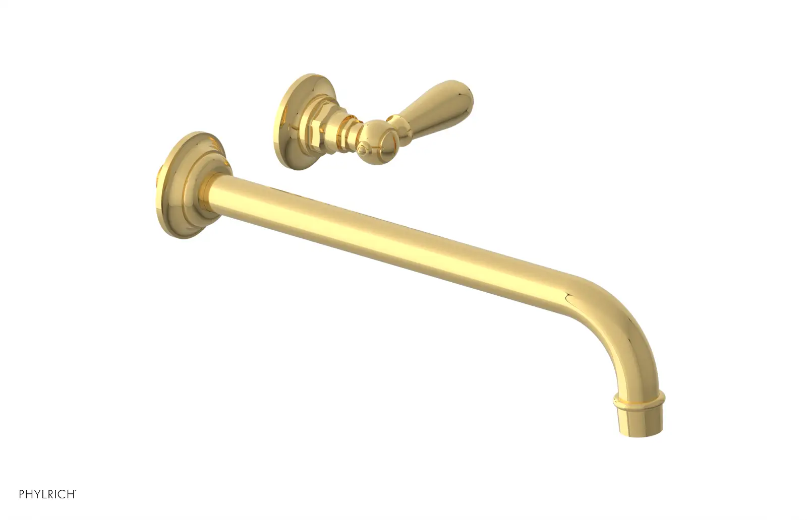 Phylrich Jamestown 12" Spout Single Handle Wall Lavatory Set by Phylrich