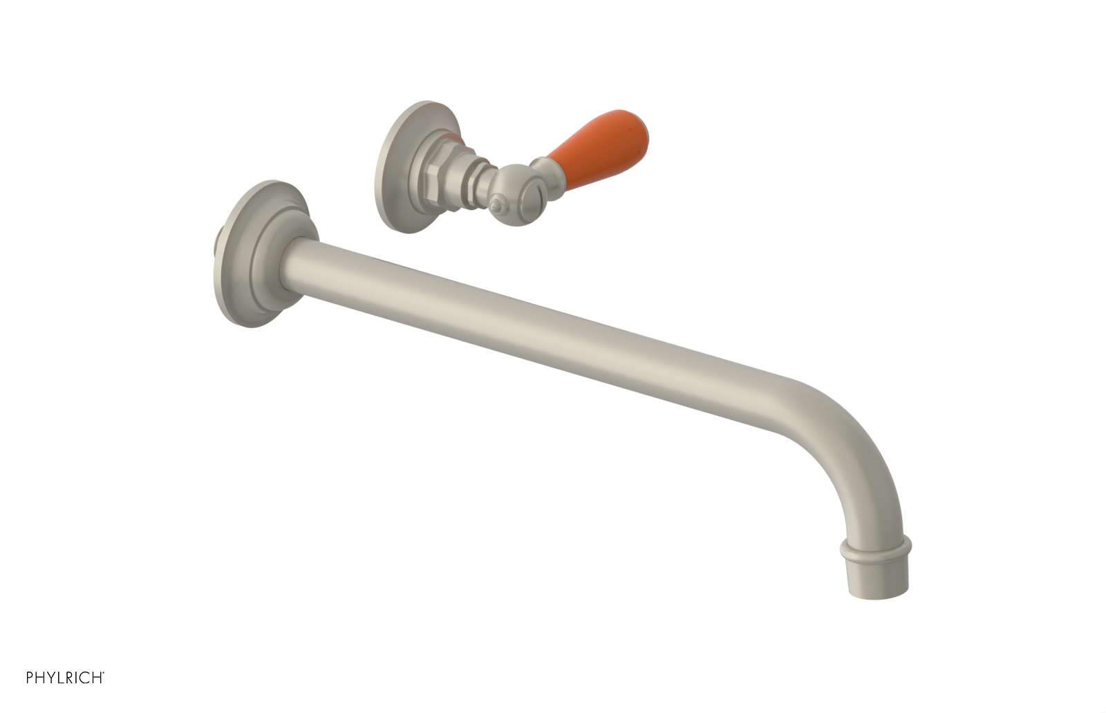 Phylrich Jamestown 12" Spout Single Handle Wall Lavatory Set by Phylrich