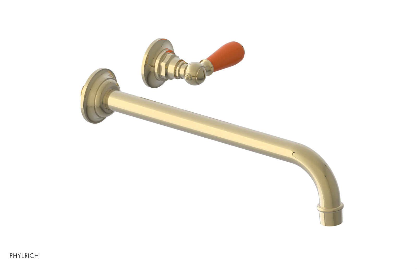 Phylrich Jamestown 12" Spout Single Handle Wall Lavatory Set by Phylrich