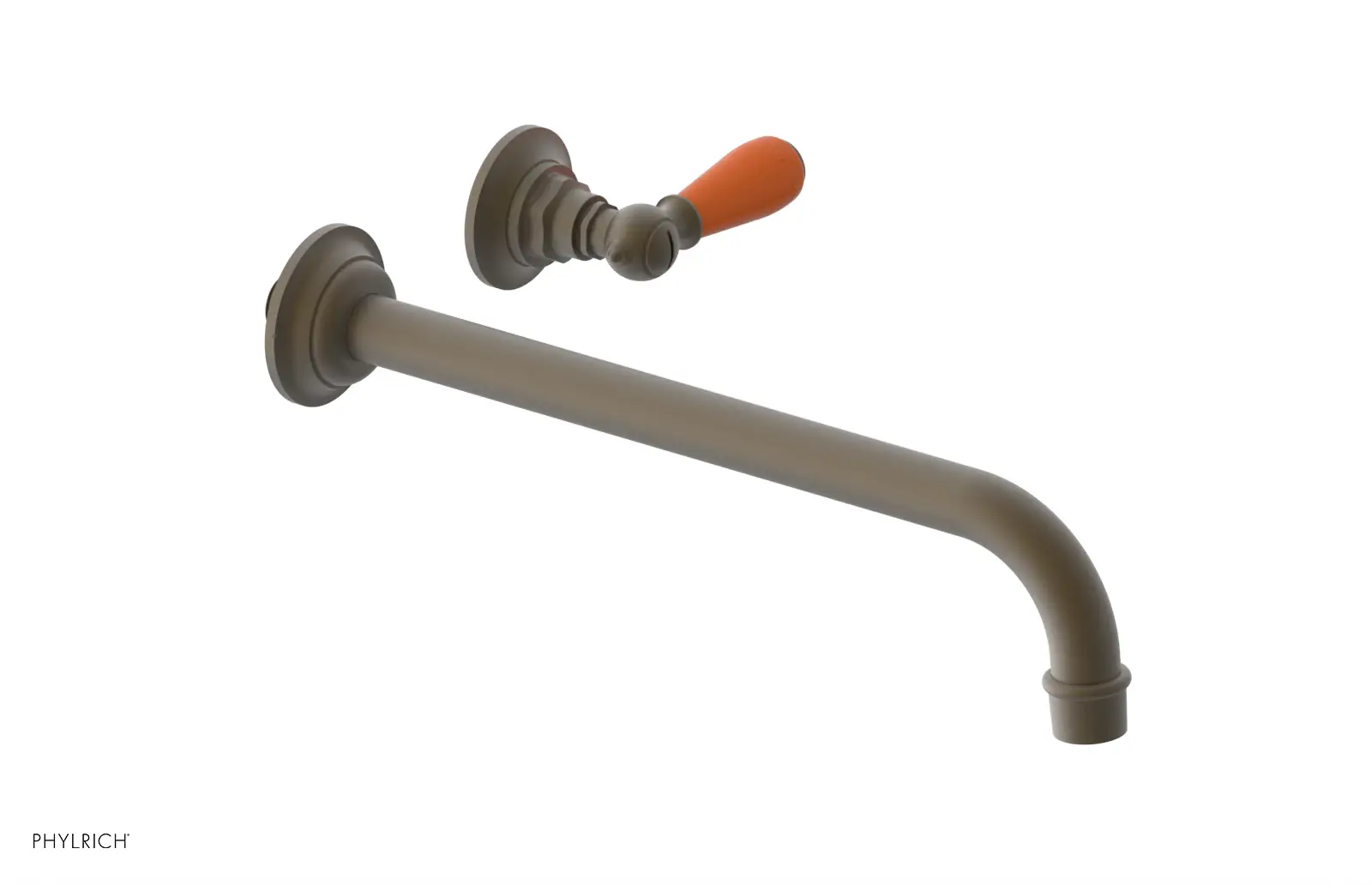 Phylrich Jamestown 12" Spout Single Handle Wall Lavatory Set by Phylrich