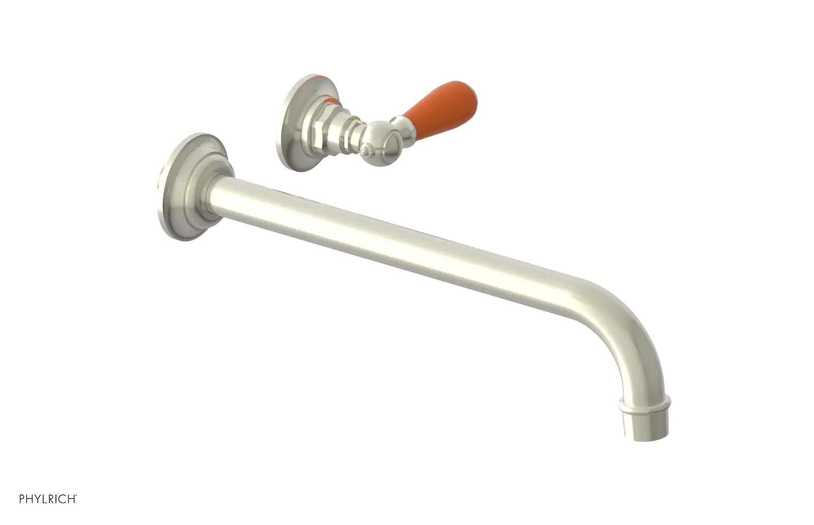 Phylrich Jamestown 12" Spout Single Handle Wall Lavatory Set by Phylrich