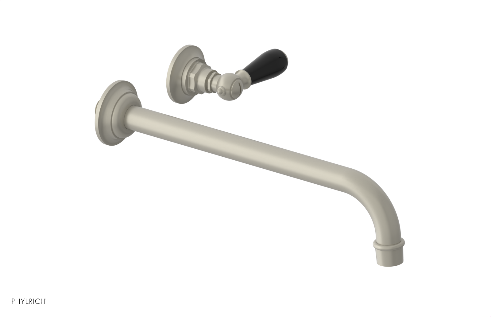 Phylrich Jamestown 12" Spout Single Handle Wall Lavatory Set