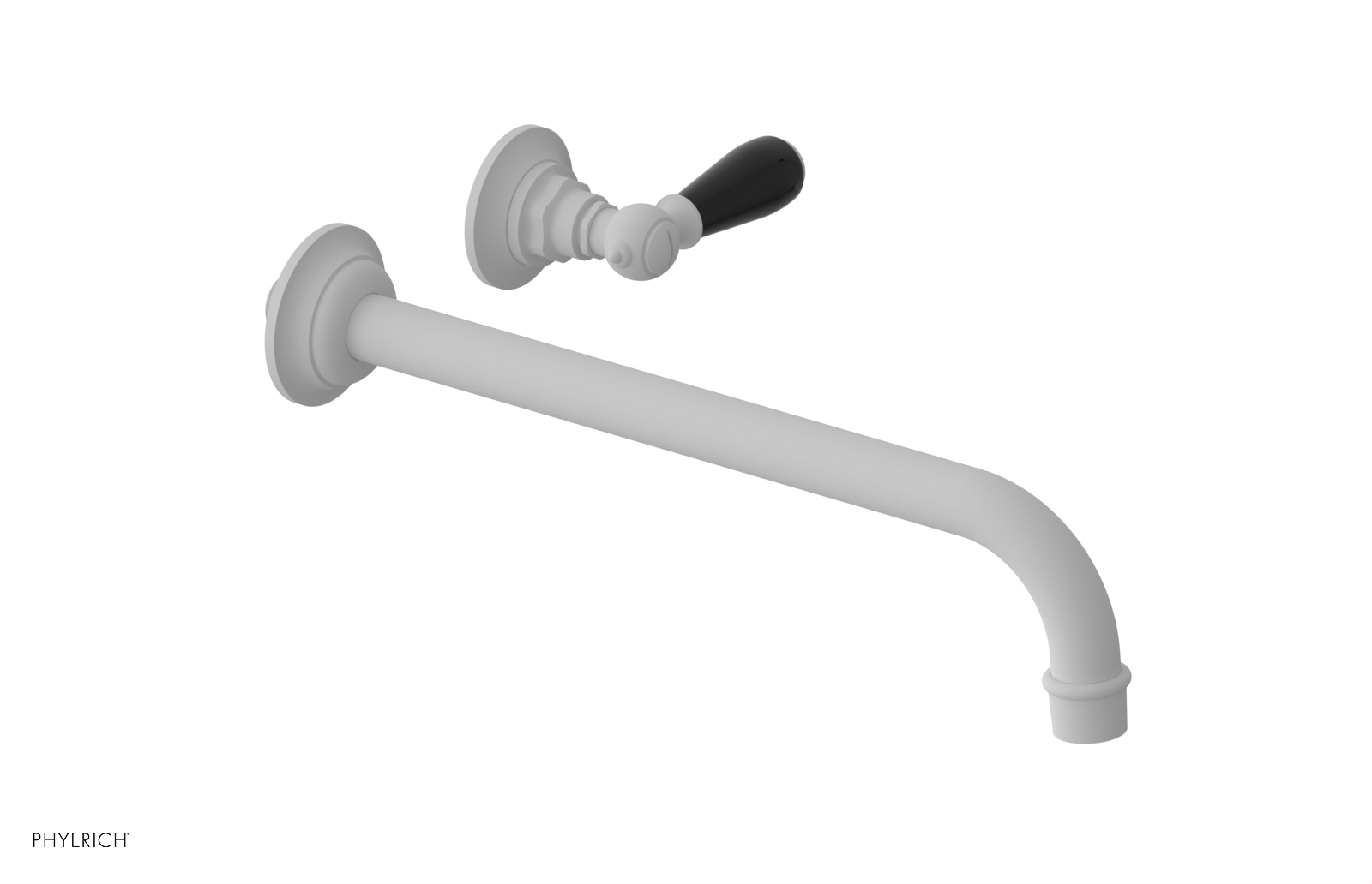 Phylrich Jamestown 12" Spout Single Handle Wall Lavatory Set