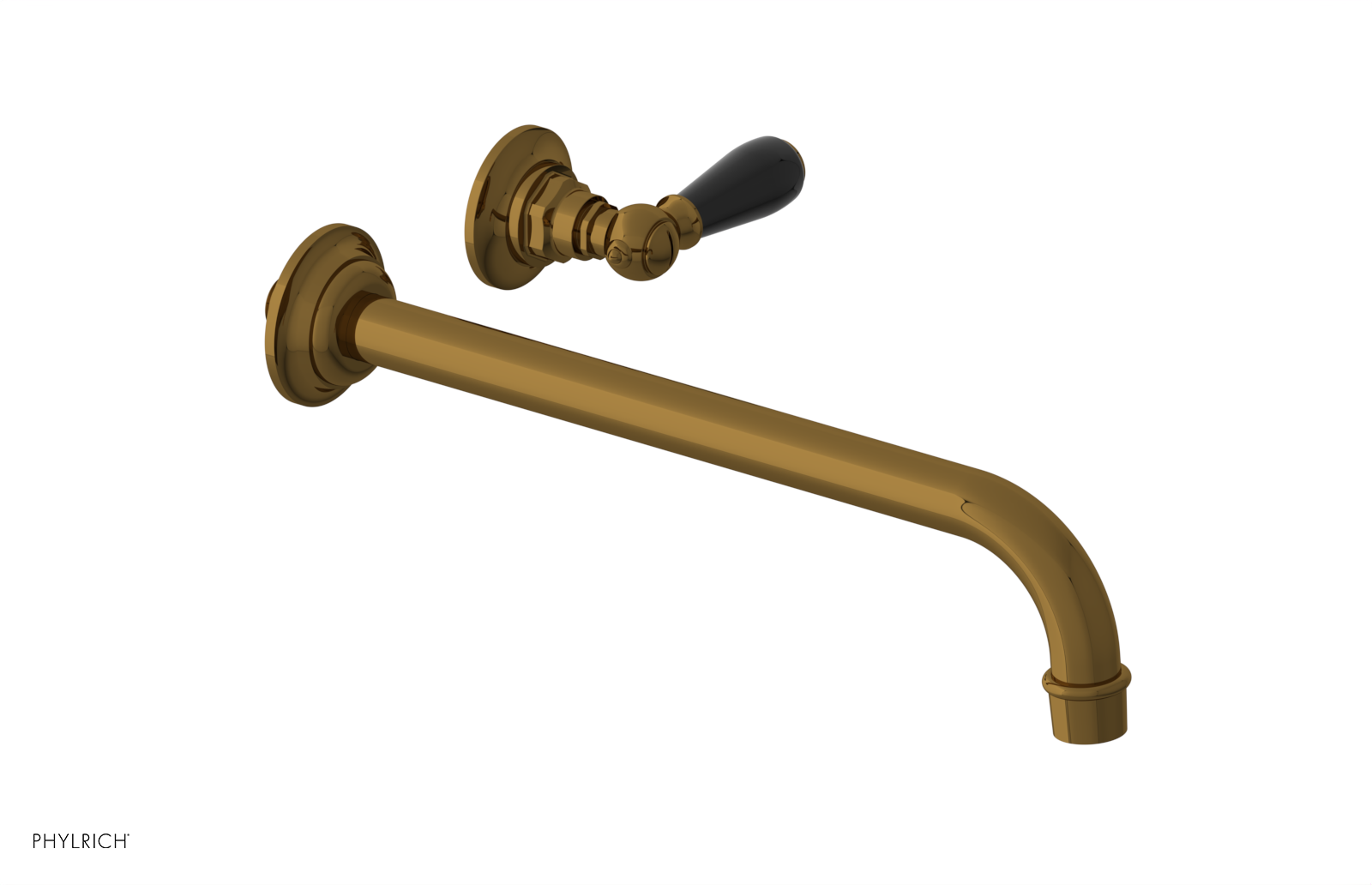 Phylrich Jamestown 12" Spout Single Handle Wall Lavatory Set