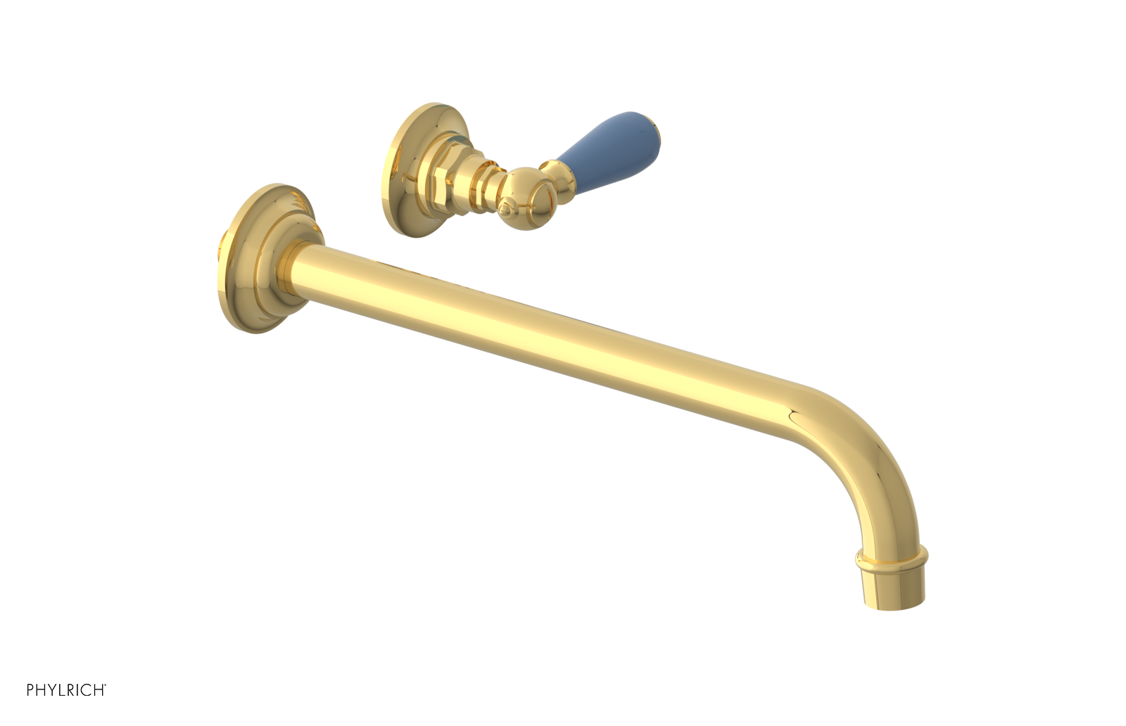 Phylrich Jamestown 12" Spout Single Handle Wall Lavatory Set by Phylrich