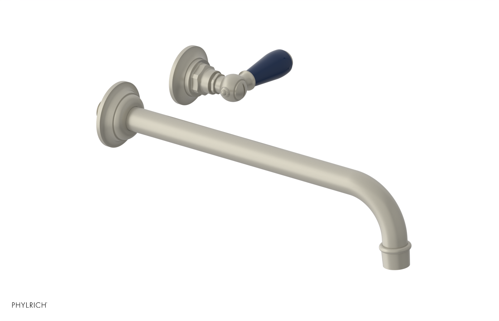 Phylrich Jamestown 12" Spout Single Handle Wall Lavatory Set by Phylrich