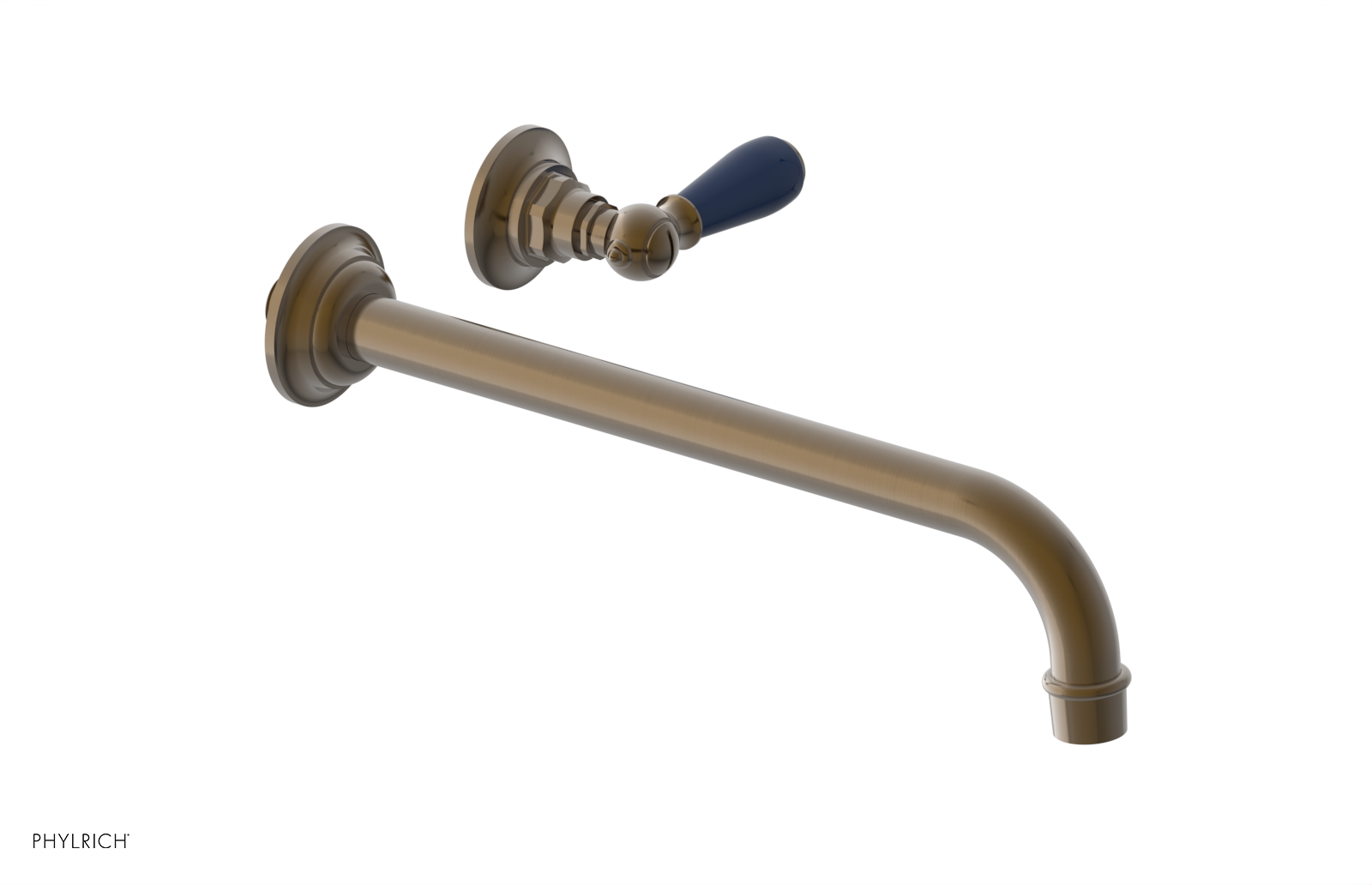 Phylrich Jamestown 12" Spout Single Handle Wall Lavatory Set