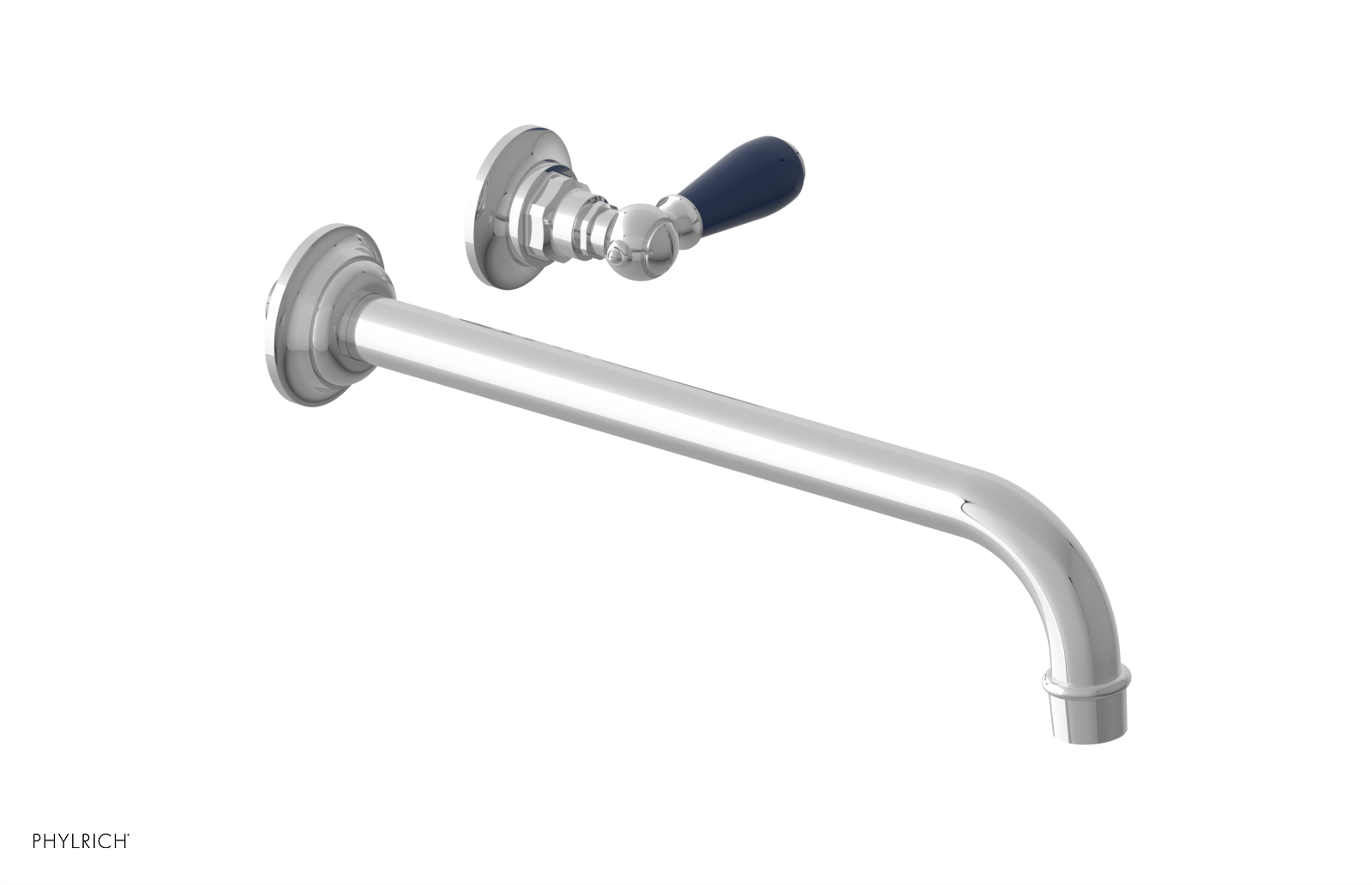 Phylrich Jamestown 12" Spout Single Handle Wall Lavatory Set by Phylrich