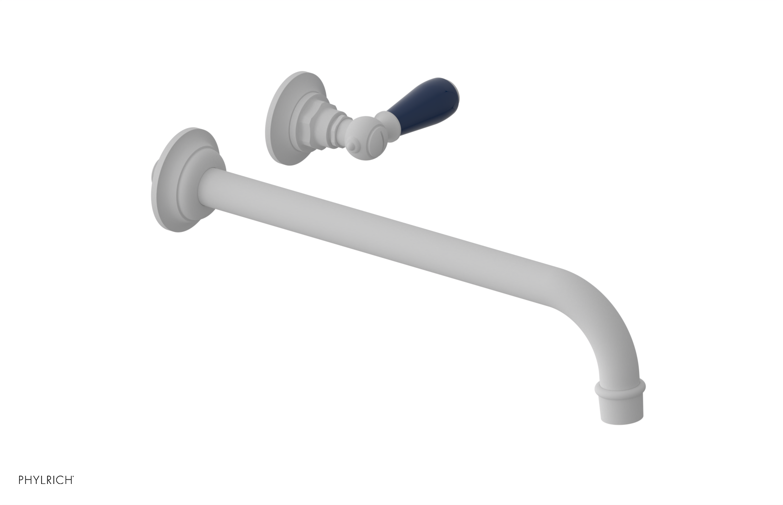 Phylrich Jamestown 12" Spout Single Handle Wall Lavatory Set