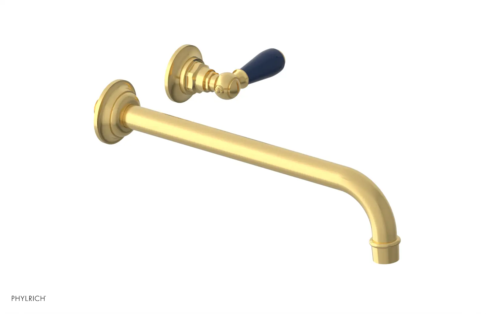 Phylrich Jamestown 12" Spout Single Handle Wall Lavatory Set by Phylrich