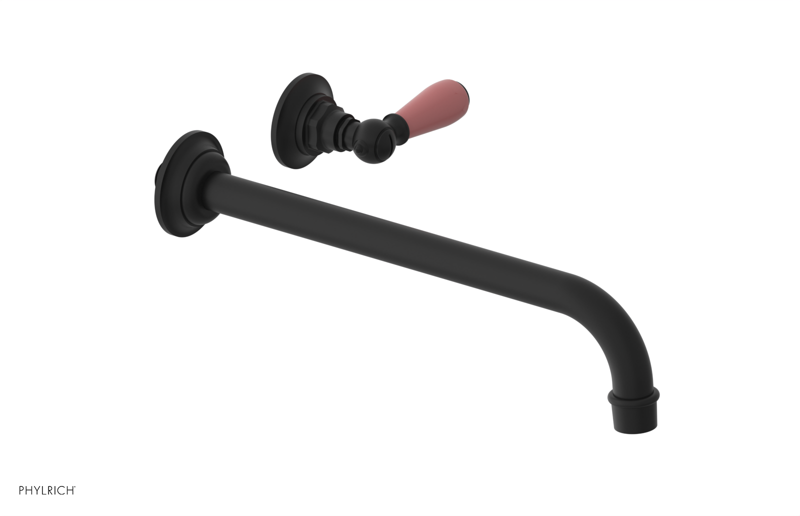 Phylrich Jamestown 12" Spout Single Handle Wall Lavatory Set