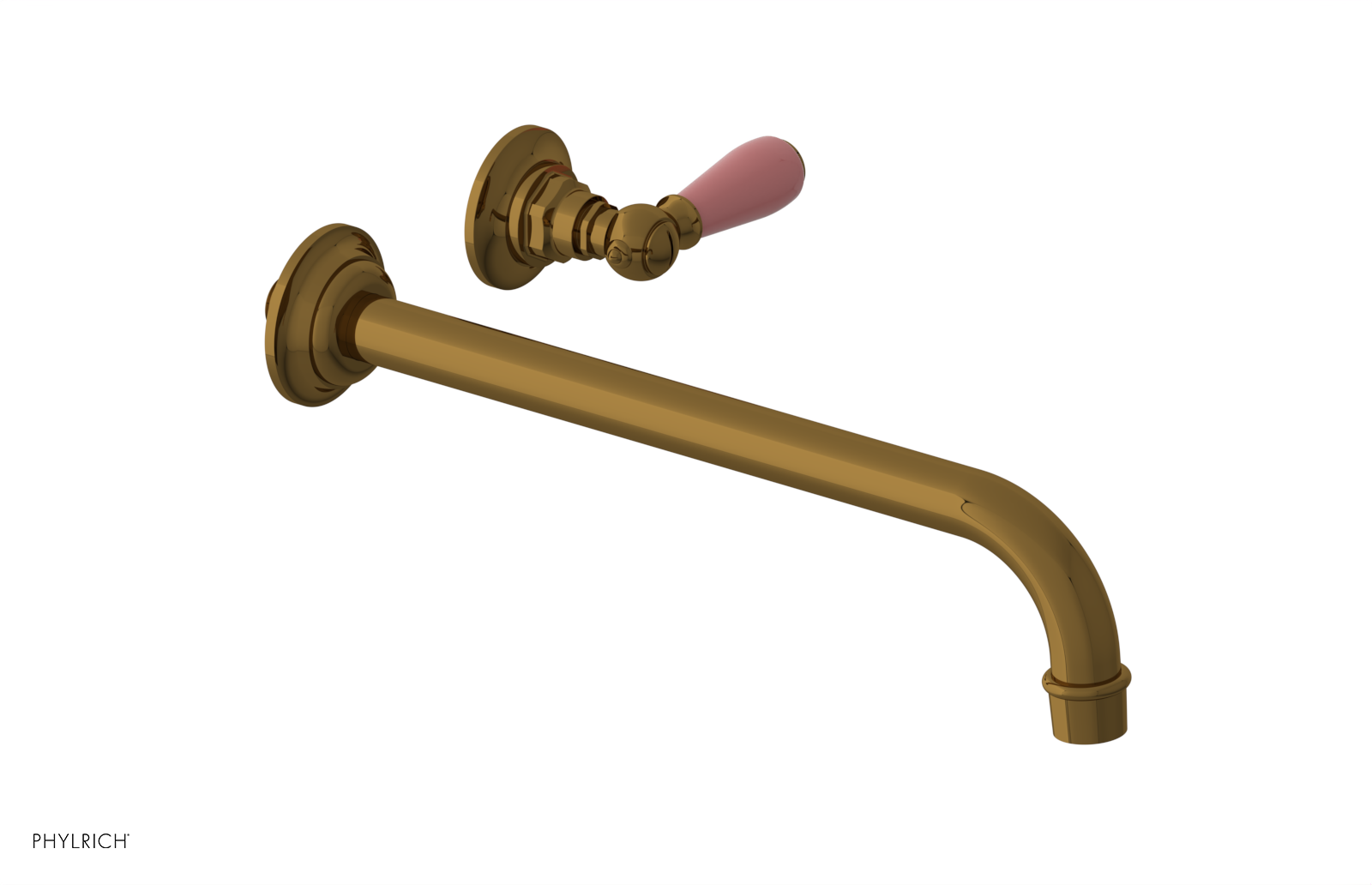 Phylrich Jamestown 12" Spout Single Handle Wall Lavatory Set by Phylrich