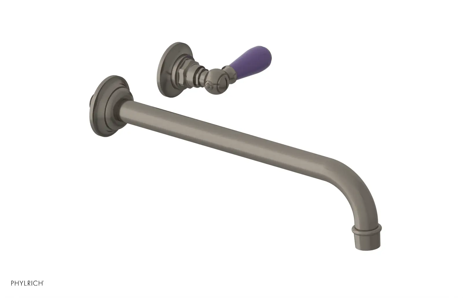 Phylrich Jamestown 12" Spout Single Handle Wall Lavatory Set by Phylrich