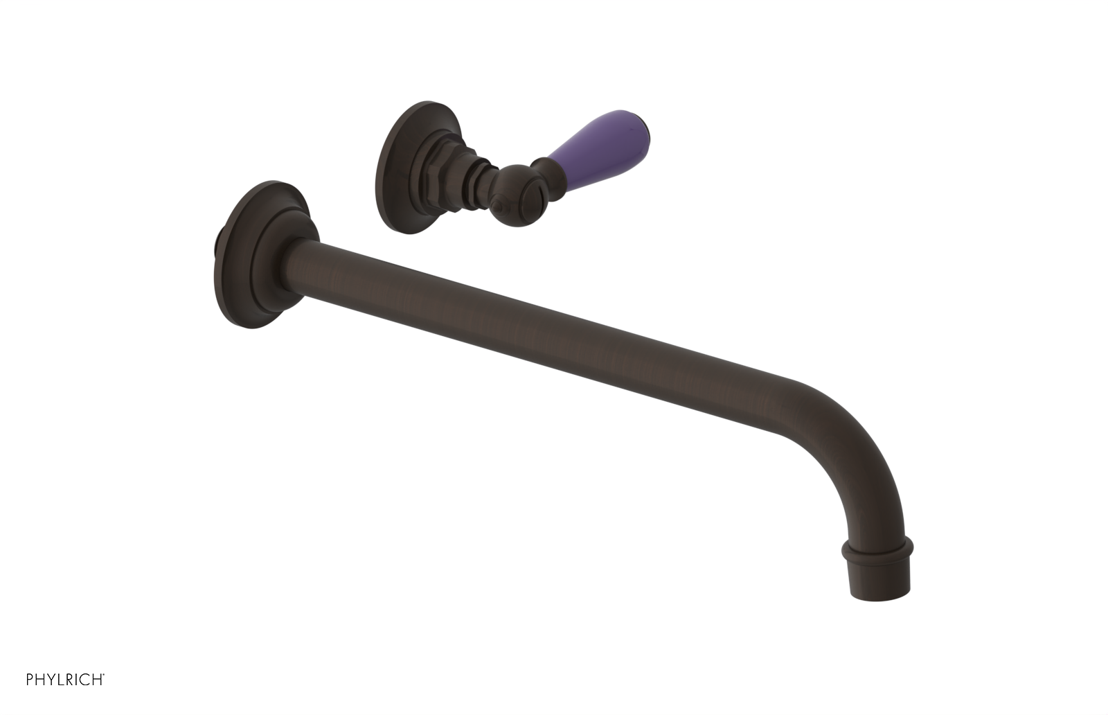 Phylrich Jamestown 12" Spout Single Handle Wall Lavatory Set by Phylrich