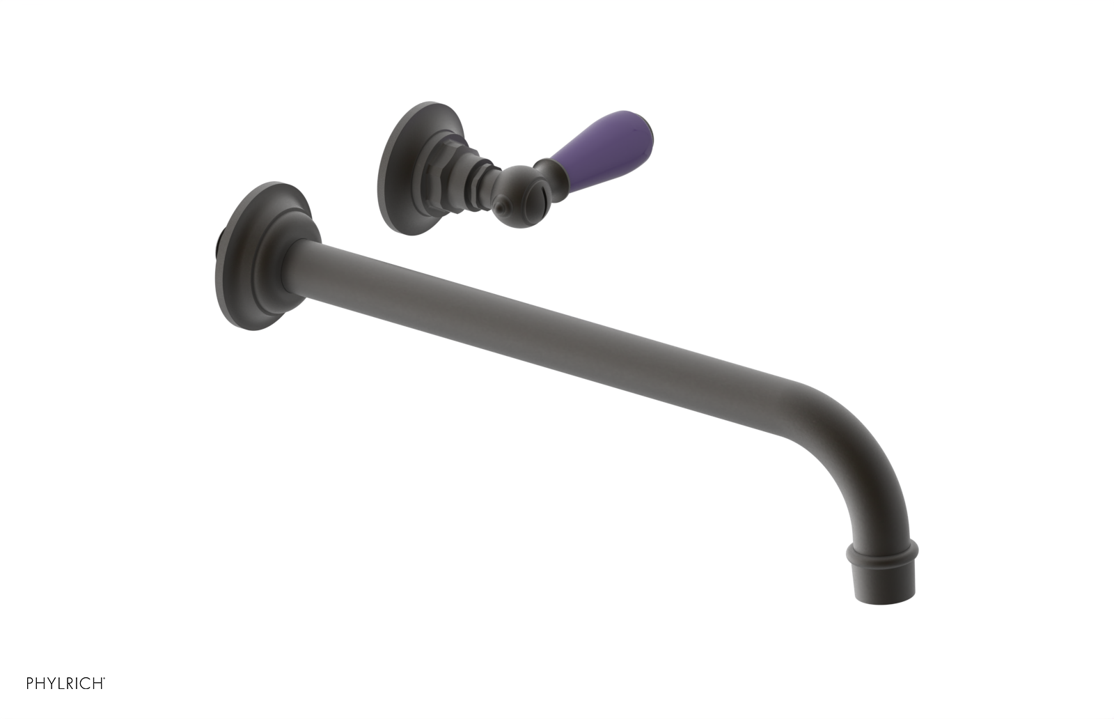 Phylrich Jamestown 12" Spout Single Handle Wall Lavatory Set by Phylrich
