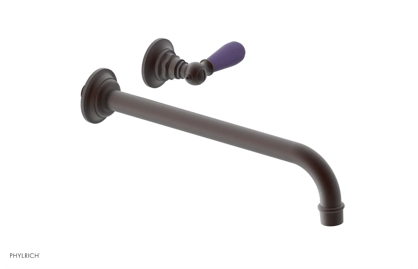 Phylrich Jamestown 12" Spout Single Handle Wall Lavatory Set by Phylrich