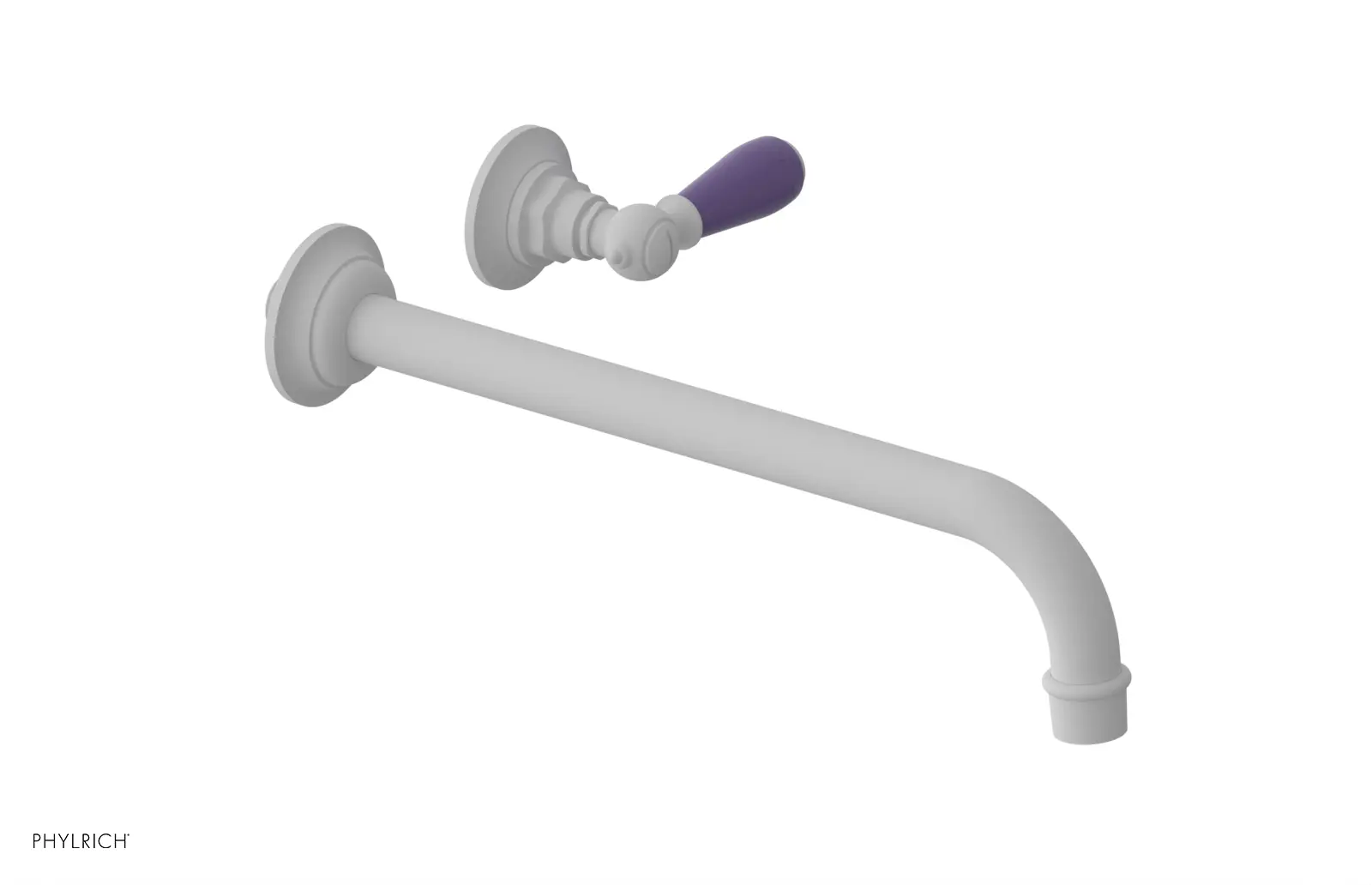 Phylrich Jamestown 12" Spout Single Handle Wall Lavatory Set by Phylrich