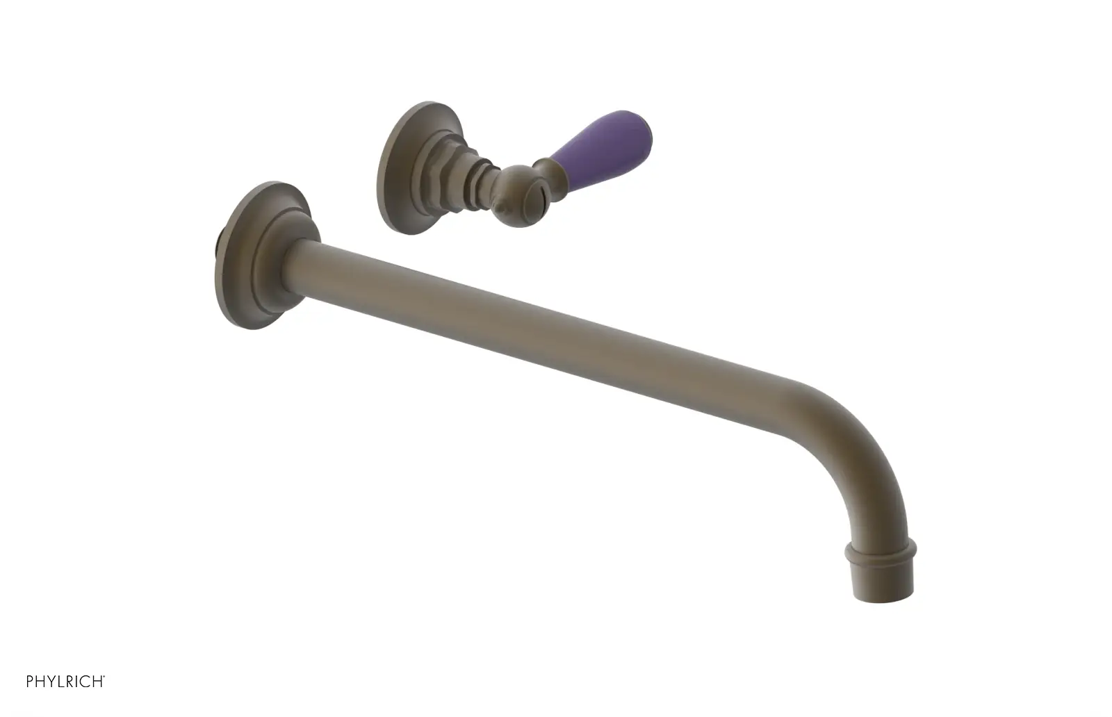 Phylrich Jamestown 12" Spout Single Handle Wall Lavatory Set by Phylrich