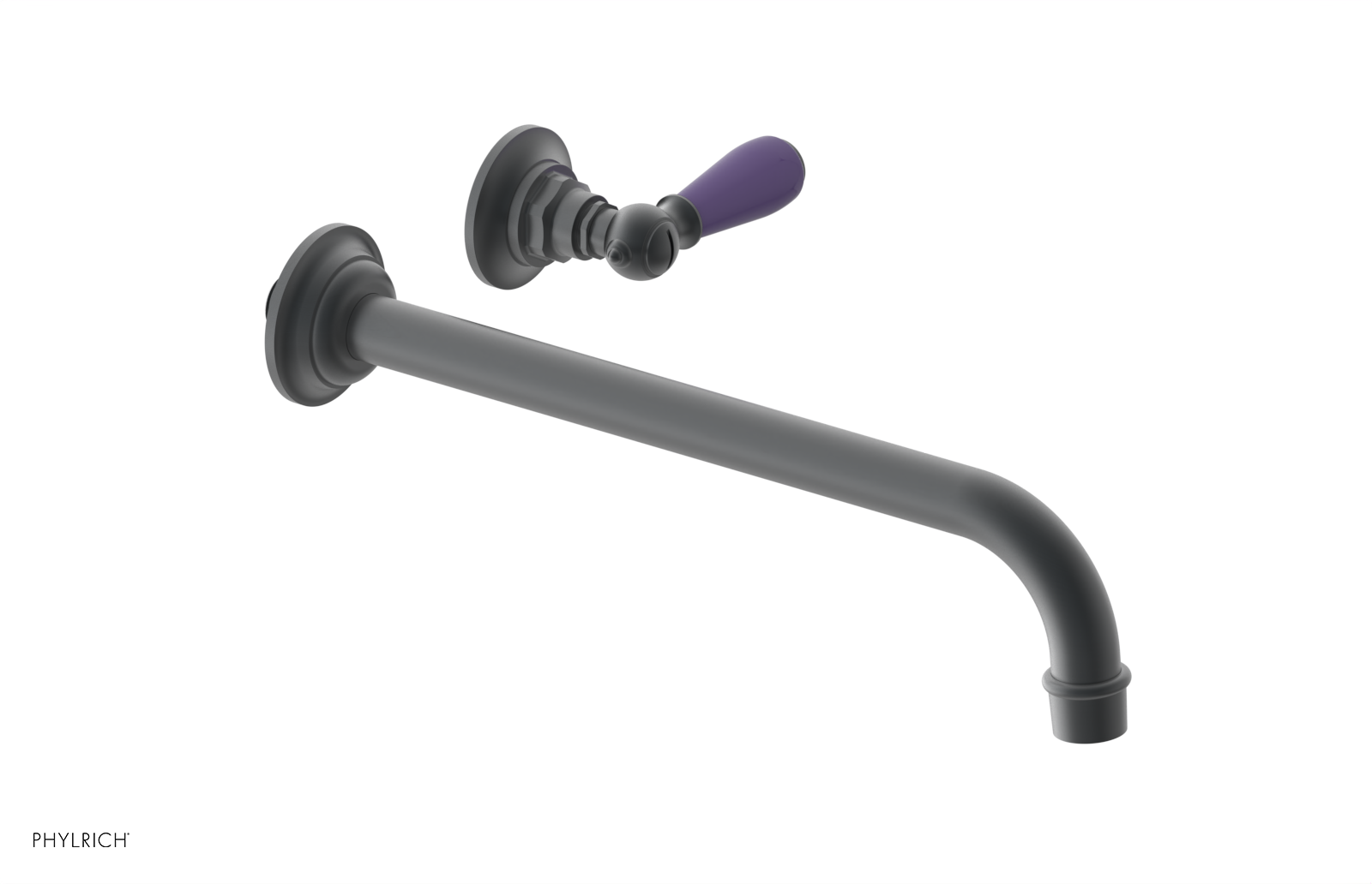 Phylrich Jamestown 12" Spout Single Handle Wall Lavatory Set by Phylrich
