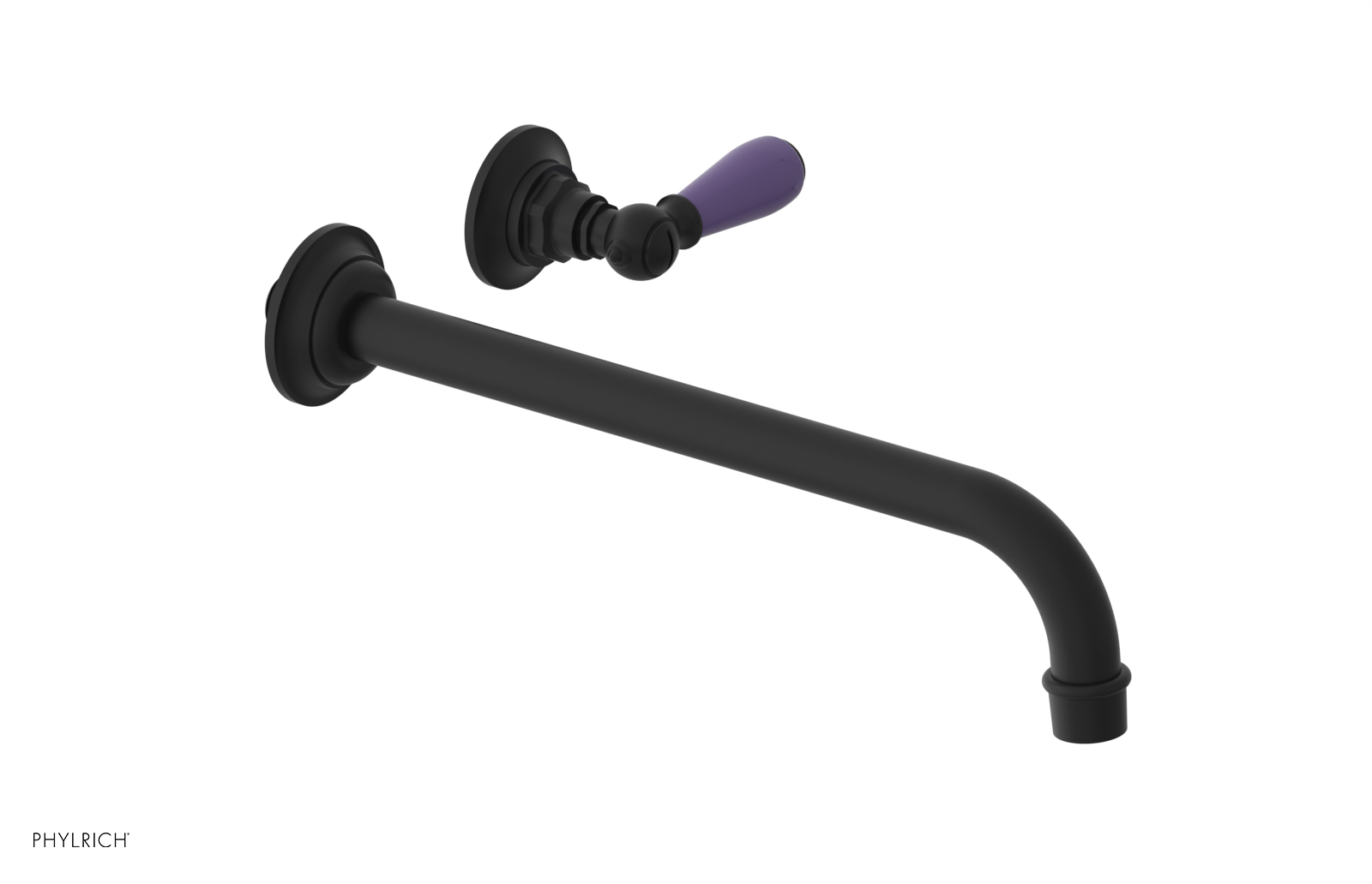 Phylrich Jamestown 12" Spout Single Handle Wall Lavatory Set by Phylrich