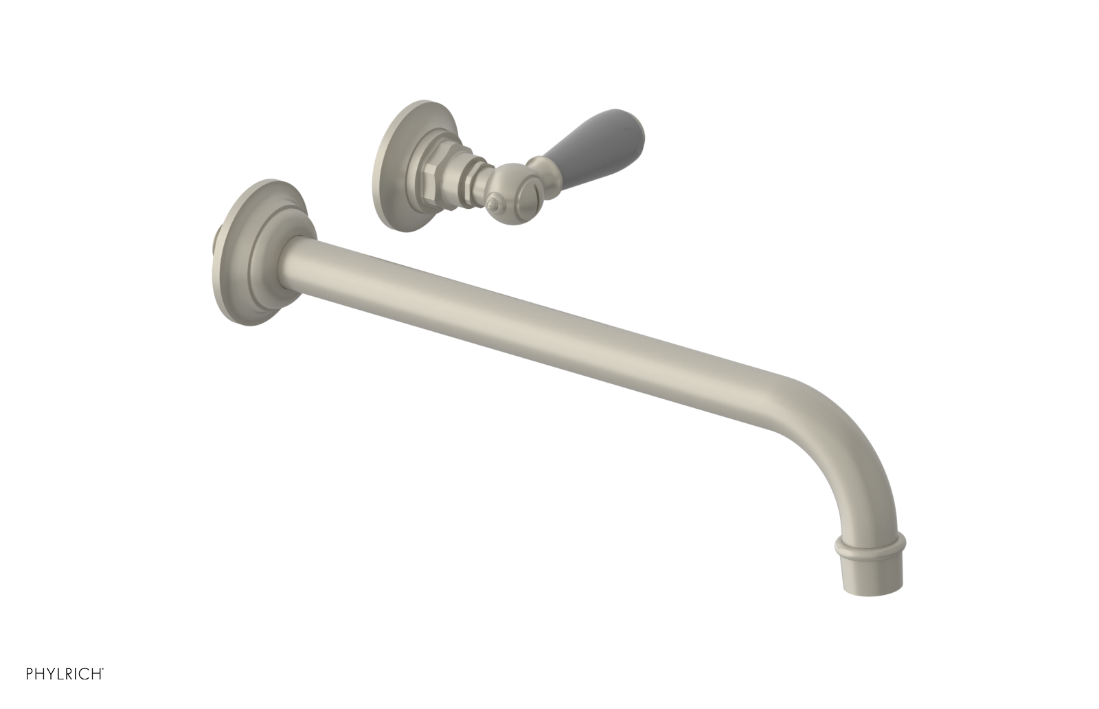 Phylrich Jamestown 12" Spout Single Handle Wall Lavatory Set by Phylrich