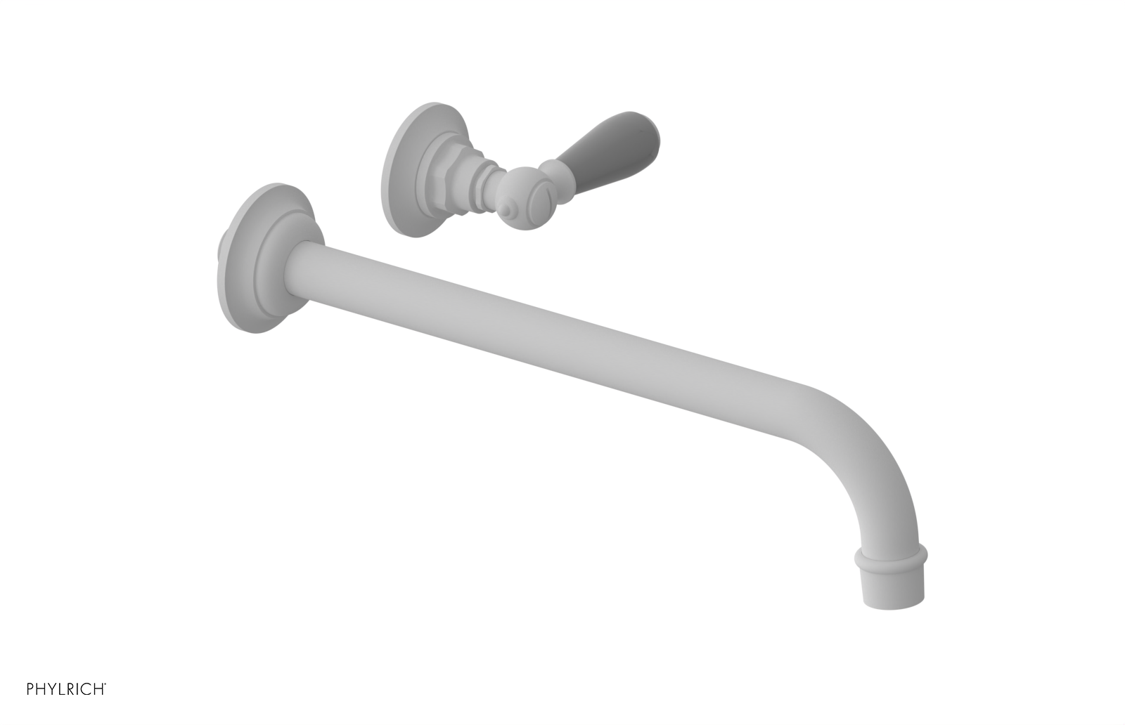 Phylrich Jamestown 12" Spout Single Handle Wall Lavatory Set