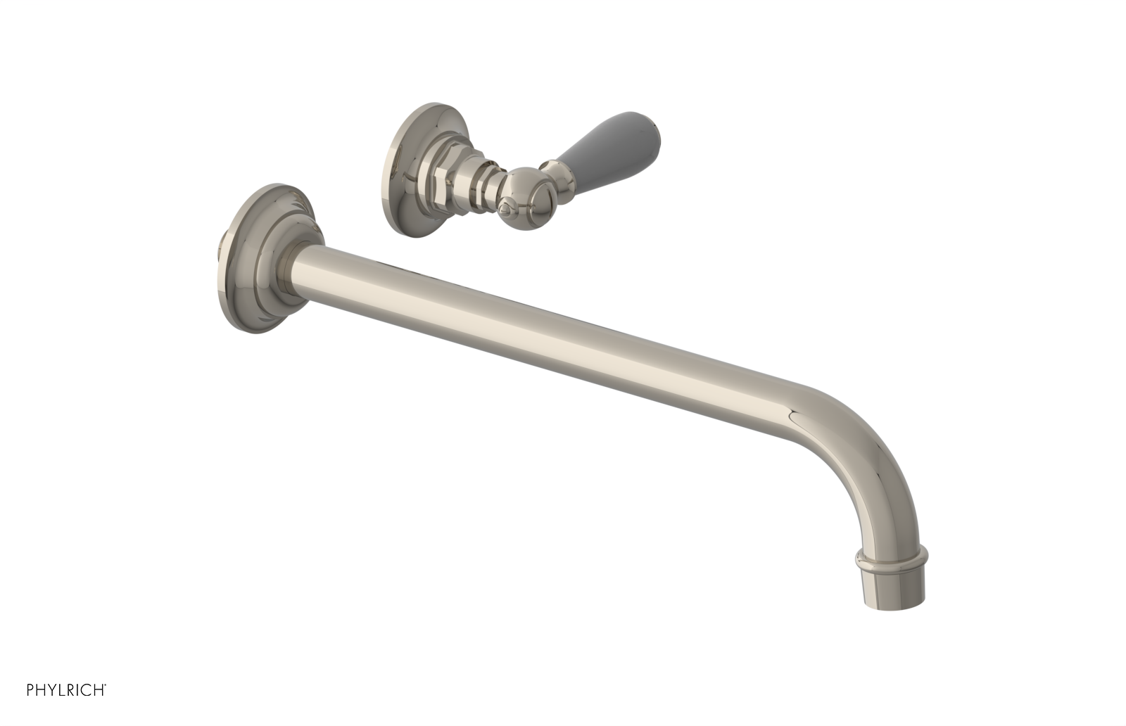 Phylrich Jamestown 12" Spout Single Handle Wall Lavatory Set by Phylrich
