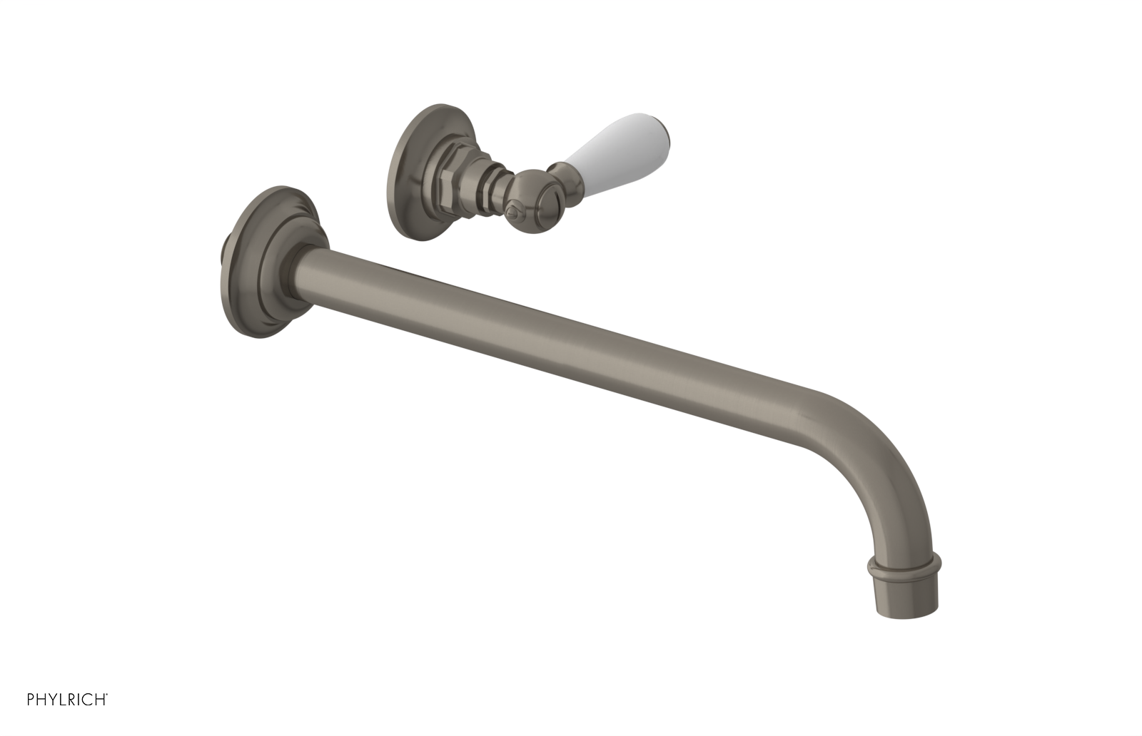 Phylrich Jamestown 12" Spout Single Handle Wall Lavatory Set