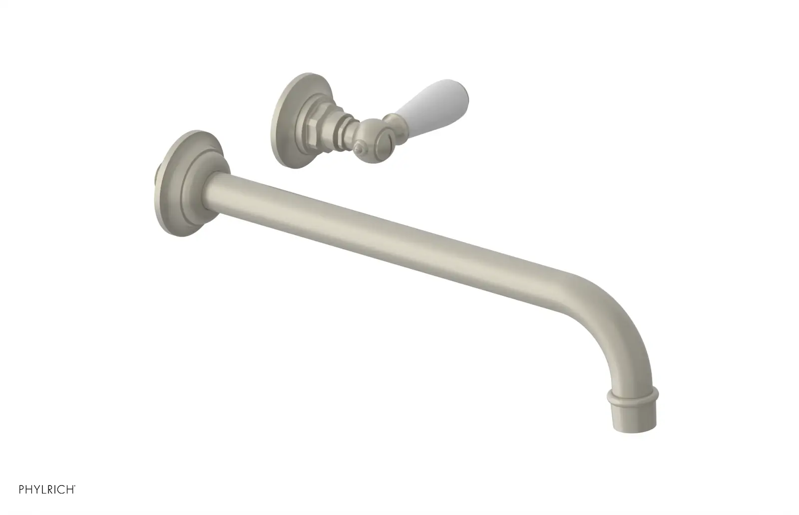 Phylrich Jamestown 12" Spout Single Handle Wall Lavatory Set by Phylrich