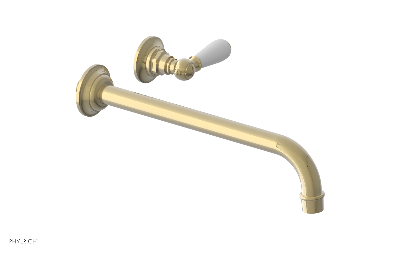Phylrich Jamestown 12" Spout Single Handle Wall Lavatory Set by Phylrich