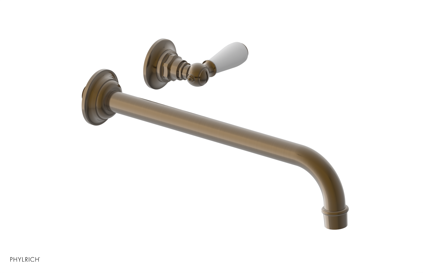 Phylrich Jamestown 12" Spout Single Handle Wall Lavatory Set by Phylrich