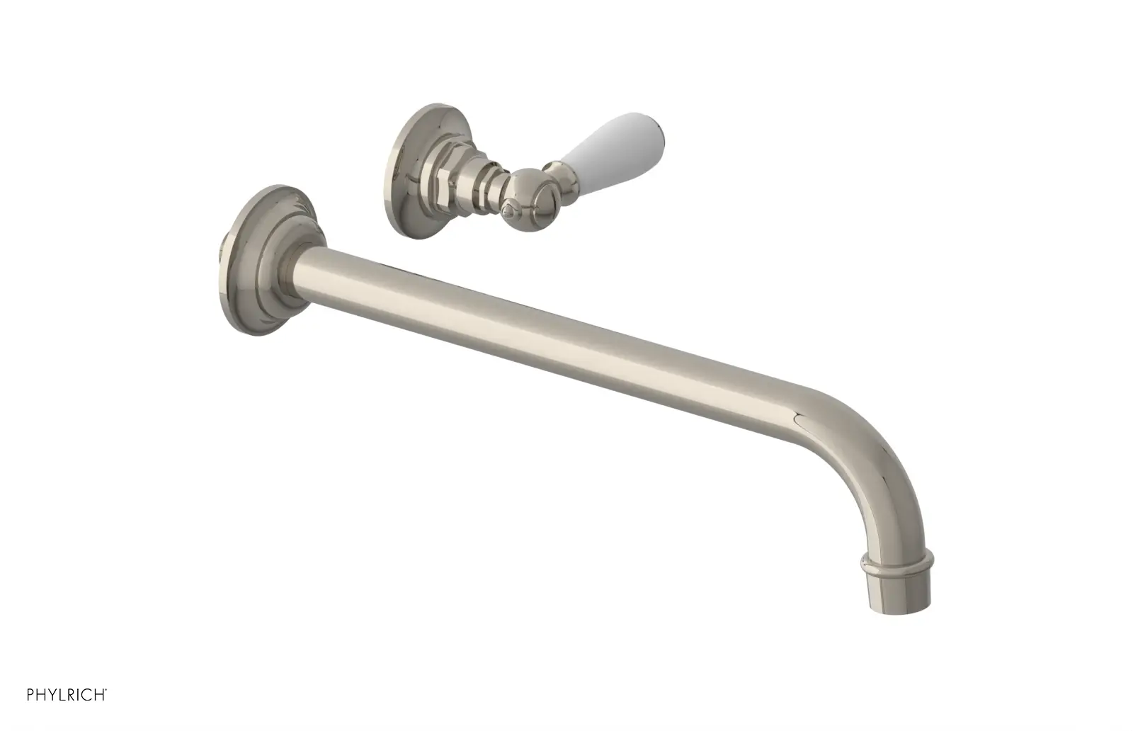 Phylrich Jamestown 12" Spout Single Handle Wall Lavatory Set by Phylrich