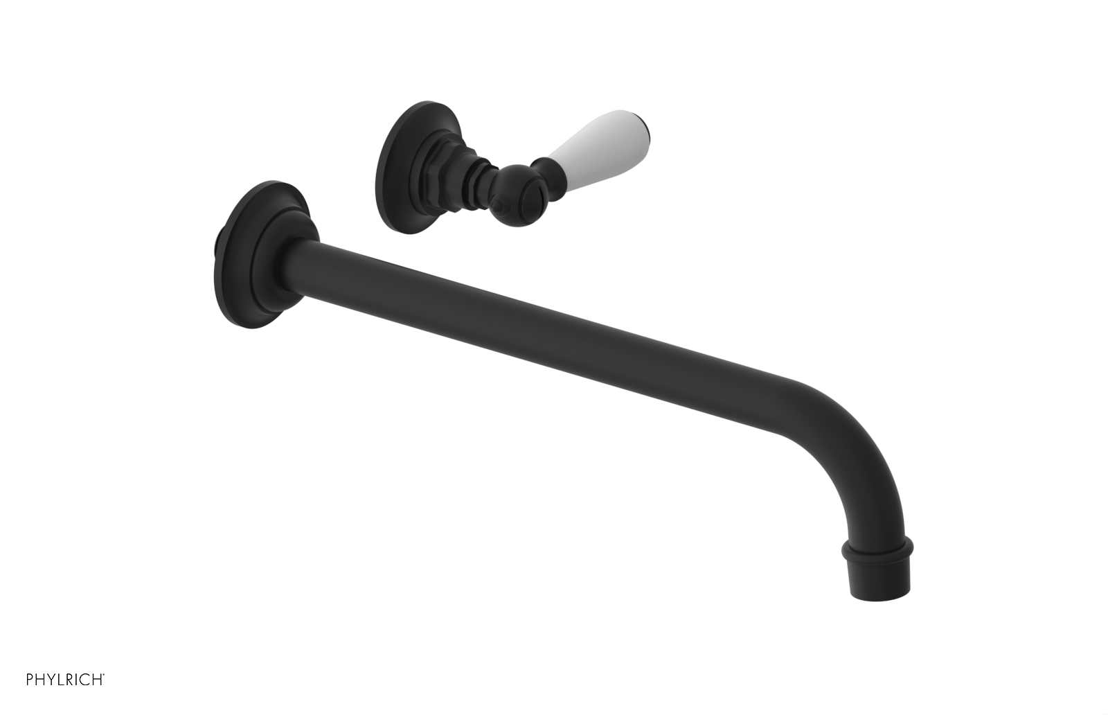 Phylrich Jamestown 12" Spout Single Handle Wall Lavatory Set