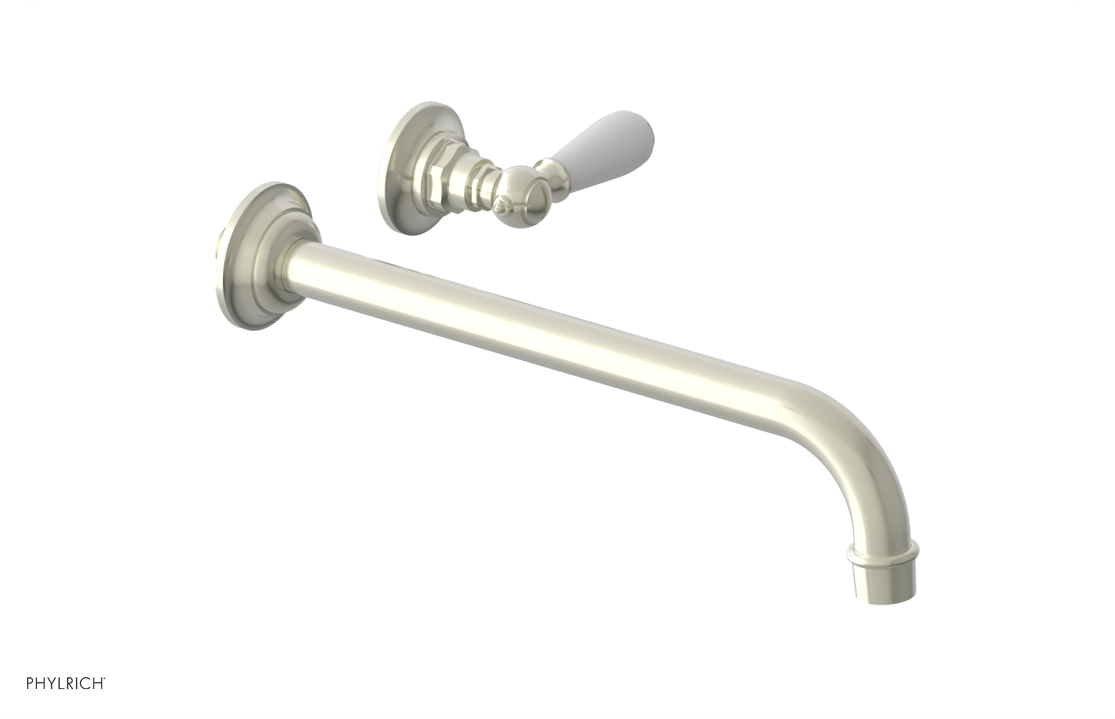 Phylrich Jamestown 12" Spout Single Handle Wall Lavatory Set by Phylrich