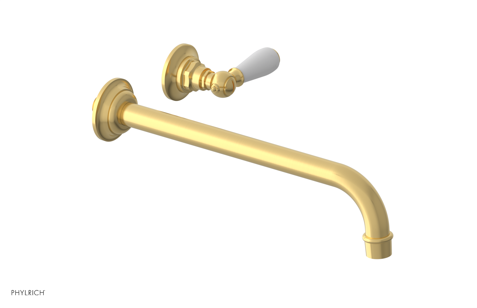 Phylrich Jamestown 12" Spout Single Handle Wall Lavatory Set by Phylrich